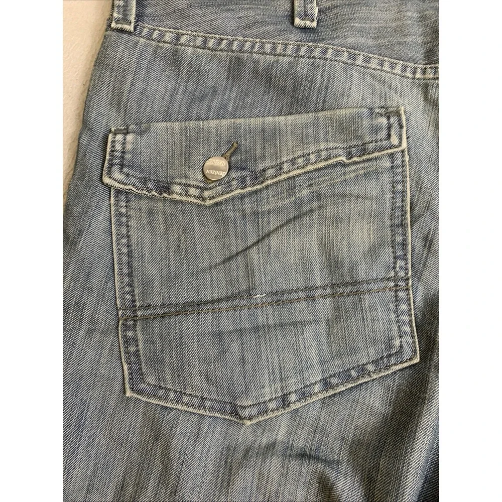 Levi's Jeans Men's Slim Straight‎ W38 L32 218 Blue Denizen Button Rear Pockets